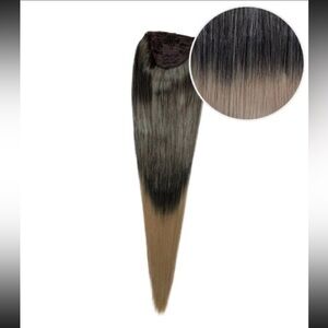 BELLAMI Ombre Dark Brown and Blonde Ponytail Hair Extension
